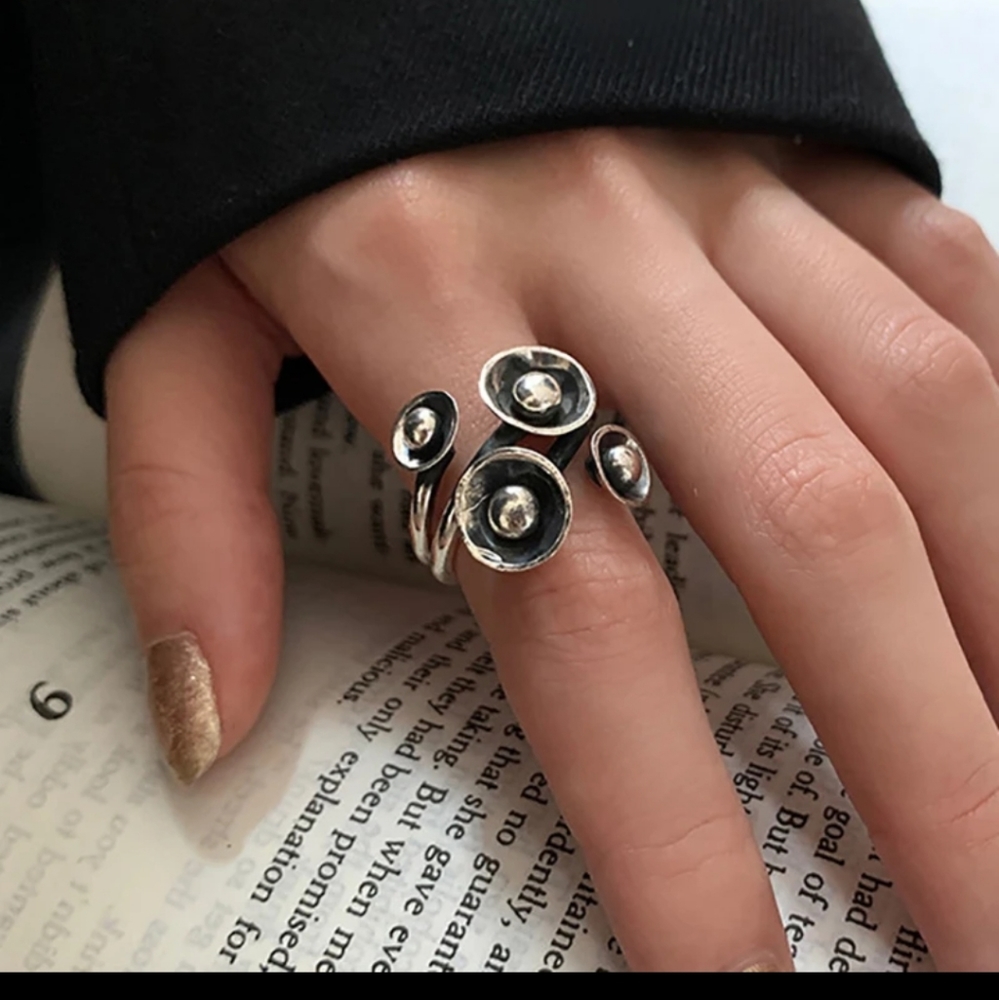 Silver plated ring